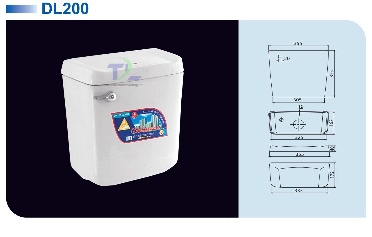 Thùng nước Dolacera DL200
